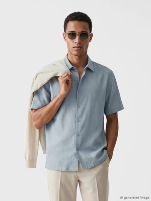 Lcw Vision Mavi Regular Fit Erkek Gömlek