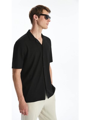 Lcw Vision Siyah Regular Fit Erkek Gömlek