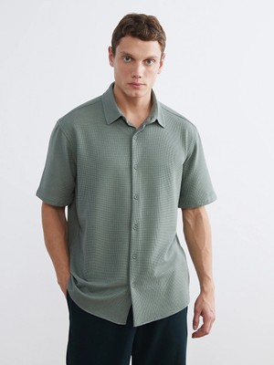 Lcw Vision Yeşil Regular Fit Erkek Gömlek