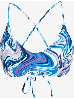 Lcw Dream Mor Çıkarılabilir Pedli Desenli Kadın Bikini Üst