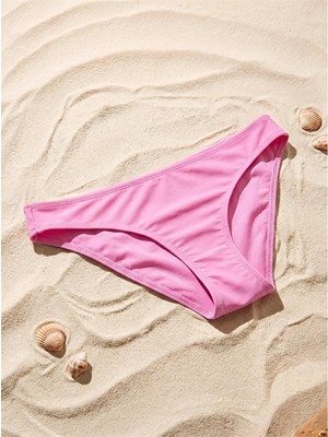 Lcw Dream Pembe Düz Raşel Kumaş Kadın Bikini Alt