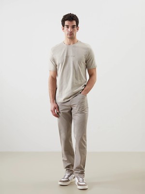 LC Waikiki Lcwaıkıkı Classic Bej Dar Kalıp Gabardin Erkek Chino Pantolon