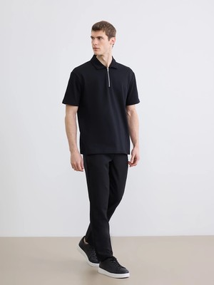 Lcw Vision Siyah Standart Kalıp Gabardin Erkek Pantolon