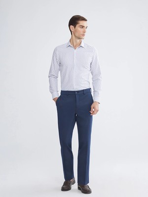 LC Waikiki Lcwaıkıkı Classic Indigo Dar Kalıp Erkek Chino Pantolon