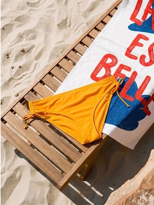 Lcw Dream Sarı Düz Bağlama Detaylı Kadın Bikini Alt