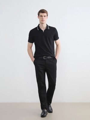 LC Waikiki Lcwaıkıkı Classic Siyah Regular Fit Erkek Chino Pantolon