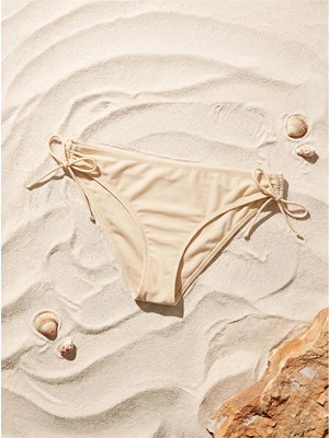 Lcw Dream Bej Kadın Düz Bikini Alt