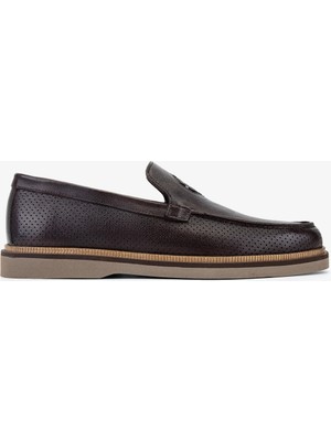 Valmenti Erkek Hakiki Deri Kahverengi Loafer Ayakkabı 1008 VAL-3625 Erk Ayk Y26 Kahve Alk