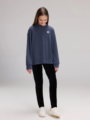 LC Waikiki Lcw Kids Siyah Beli Lastikli Kadife Kız Çocuk Tayt
