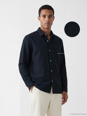 Lcw Vision Lacivert Regular Fit Oxford Erkek Gömlek