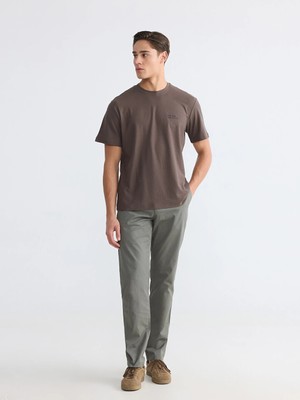 LC Waikiki Lcwaıkıkı Classic Haki Regular Fit Erkek Chino Pantolon