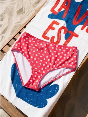 Lcw Dream Pembe Desenli Kadın Bikini Alt