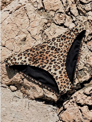 Lcw Dream Kahverengi Desenli Kadın Bikini Alt