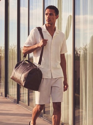 Lcw Vision Ekru Regular Fit Kısa Kollu Müslin Erkek Gömlek