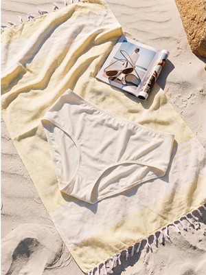 Lcw Dream Ekru Kadın Düz Bikini Alt