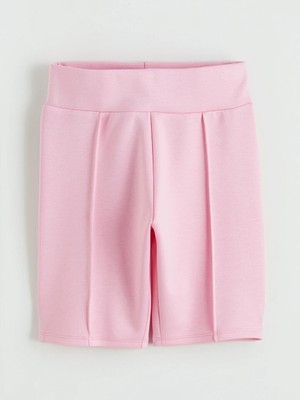 LC Waikiki Lcw Kids Pembe Beli Lastikli Kız Çocuk Kısa Tayt