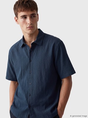 Lcw Vision Indigo Regular Fit Erkek Gömlek