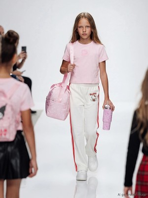 LC Waikiki Lcw Kids Beyaz Hello Kitty Baskılı Kız Çocuk Soft Touch Eşofman Altı