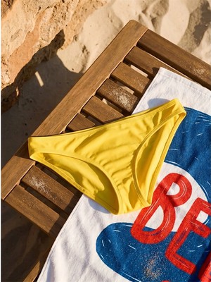 Lcw Dream Sarı Kadın Düz Bikini Alt
