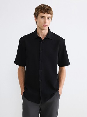 Lcw Vision Siyah Regular Fit Erkek Gömlek