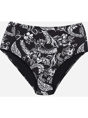 Lcw Dream Siyah Çiçekli Kadın Bikini Alt
