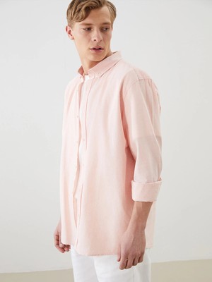Lcw Vision Pembe Slim Fit Uzun Kollu Erkek Gömlek