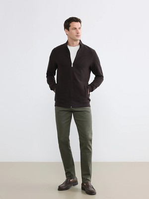 LC Waikiki Lcwaıkıkı Classic Haki Slim Fit Gabardin Erkek Chino Pantolon