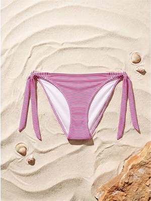 Lcw Dream Pembe Çizgili Kadın Bikini Alt