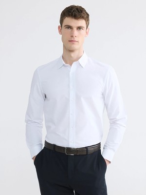 Lcw Busıness Beyaz Regular Fit Poplin Erkek Basic Gömlek