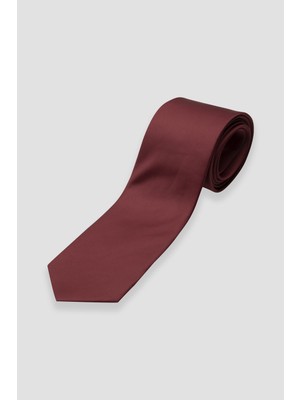 Abbate Kravat 8 cm Mikrofiber Polyester Kırmızı Erkek Düz Kravat