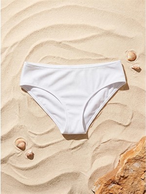 Lcw Dream Beyaz Kadın Düz Bikini Alt