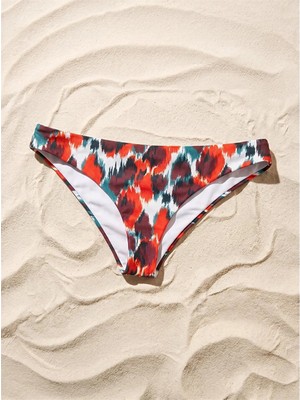 Lcw Dream Kahverengi Desenli Kadın Brazilian Bikini Alt