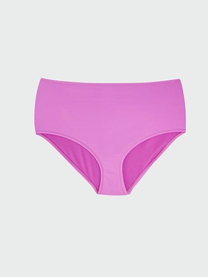 Lcw Dream Mor Kadın Yüksek Bel Düz Bikini Alt