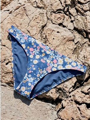 Lcw Dream Lacivert Çiçekli Kadın Bikini Alt