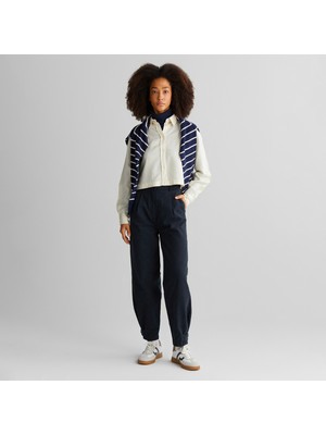 Gant Kadın Siyah Tapered Fit Pantolon