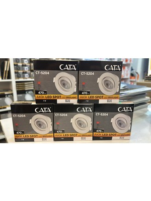 Cata 5 Adet Ct 5204 Cata 7 W Sıva Altı LED Spot Beyazışık 6500K