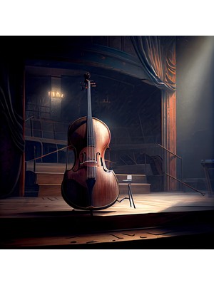 Aden Dijital Dekoratif Müzik Sanat Kanvas Tablo