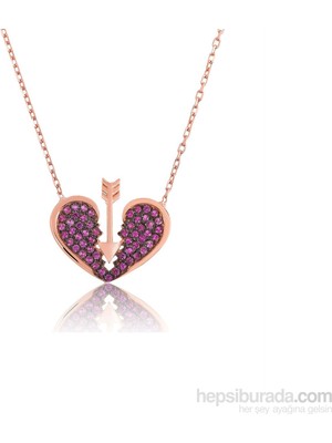 Inure Jewelry Inure Jewelry Gümüş Kalbe Saplanan Ok Kolye