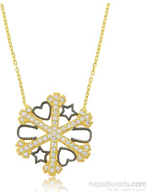 Inure Jewelry Gümüş Kar Tanesi Şans Bayan Kolye