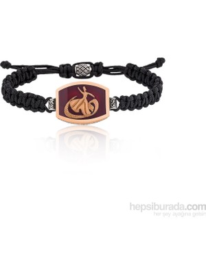 Inure Jewelry Tozlu Gümüş Semazen Vav Desenli Erkek Bileklik 634380