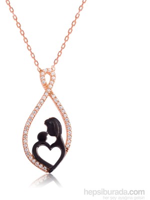 Inure Jewelry Inure Jewelry Gümüş Sonsuz Anne Çocuk Sevgisi Kolye