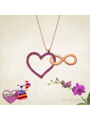 Inure Jewelry Inure Jewelry Gümüş Kalbim Sonsuza Kadar Seninle Kolye