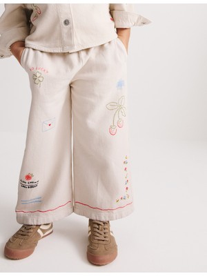 Marks & Spencer Denim Nakışlı Çocuk Jean (1-8 Yaş)