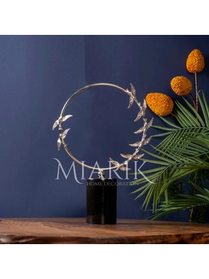 Miarik Design Dekoratif Tekli Sirma Kus Obje