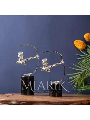 Miarik Design Dekoratif 2li Ok Atan Adamlar