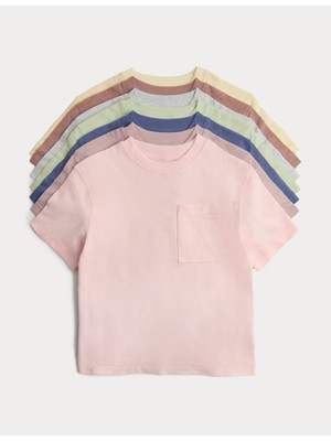 Marks & Spencer 7'li Pamuklu T-Shirt