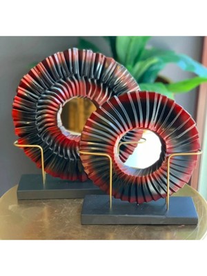 Miarik Design Ikili Polyester Disk Dekor