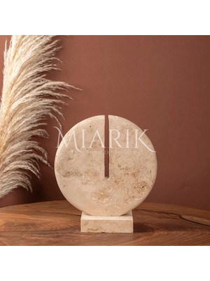 Miarik Design Dekoratif Yuvarlak Mermer Obje Kucuk Boy