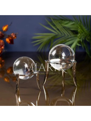 Miarik Design Dekoratif 2li Kristal Fildisi Dekor Obje