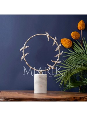 Miarik Design Dekoratif Tekli Sirma Kus Obje